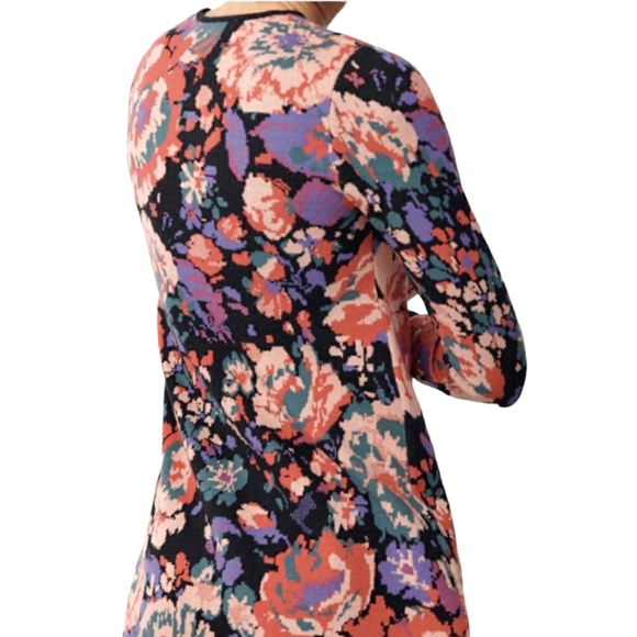 Girls Knit Floral Dress With Heart Pockets by Ladybug Dezignz main image 1